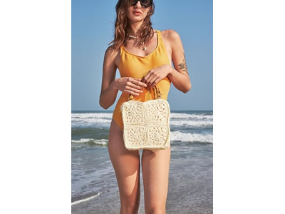 Bolso de Cubo de Paja para Niños Bolso de Verano Divertido Mochila de Moda Alta Calidad