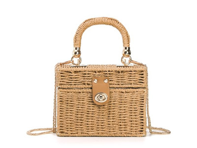 Bolsas de Paja Elegantes Bolsa Moderna PP Grande Tote Kenya Mini Bolso Conchas Femenino