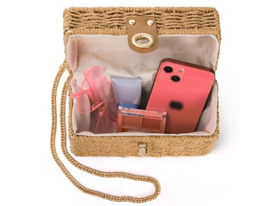 Bolsas de Paja Elegantes Bolsa Moderna PP Grande Tote Kenya Mini Bolso Conchas Femenino