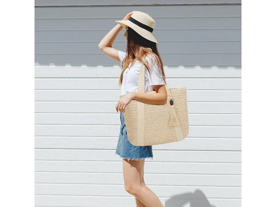 Bolso de Paja con Flecos Grande Verano para Niñas Pequeñas Bolsos Tote de Lujo Fabricantes