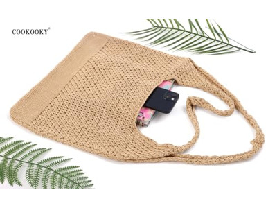 Hacer Bolsas de Paja Bolsa Suelta Cometa Pu Paja Viajes Tela Tira Tejido Limón Regalo