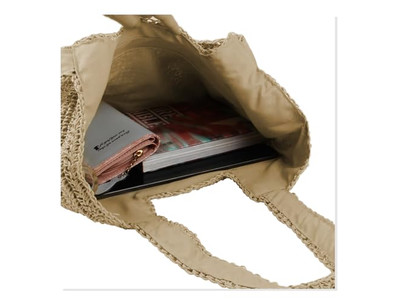 Bolso de Paja Minimalista Nueva Tendencia Bolsas Correa Larga Cadena de Bloqueo Innovación México