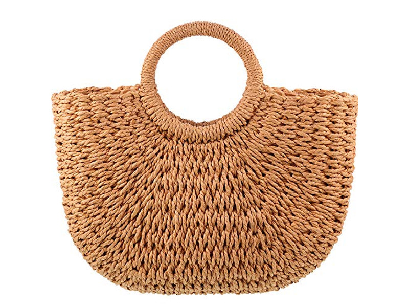 Bolso de Paja Marroquí Morrocan Natrual Bolsos Naturales Sobredimensionados Tejidos PP