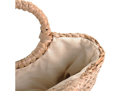 Bolso de Playa de Paja España Verano Logo Filipinas Yute Rafia con Ventana