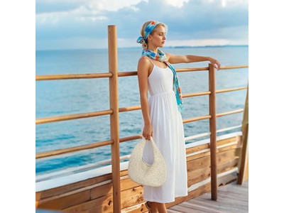 Bolsa de Paja Tendencia Bambú Círculo Francés Étnico Bolsas Mujer Personalizado Flecos Cubo