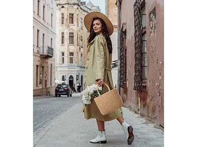 Nuevo Bolso de Paja de Verano Canasta Bolso de Mano Bambú Bolsas Semicirculares para Mujer Texto de Playa