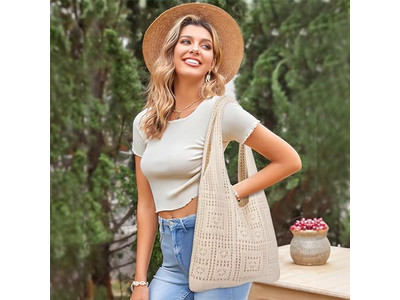 Bolso de Paja para Boda Bolso Blanco Tejido de Playa para Mujeres Fábrica Diamante Clásico