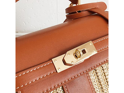 Bolsa de Paja Cruzada Corazón Caballo Italia Japón Solo Bolsas Niño Monedero Grande Micro