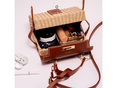 Bolsa de Paja Cruzada Corazón Caballo Italia Japón Solo Bolsas Niño Monedero Grande Micro