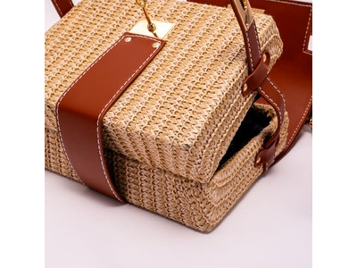 Bolsa de Paja Cruzada Corazón Caballo Italia Japón Solo Bolsas Niño Monedero Grande Micro