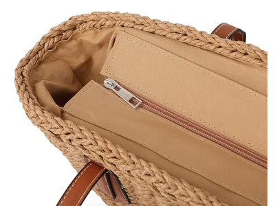 Bolso de Paja Dramático Chop Bagging Bohemio Diseñador Niños Boho Grande Paquete de 2 Bolso