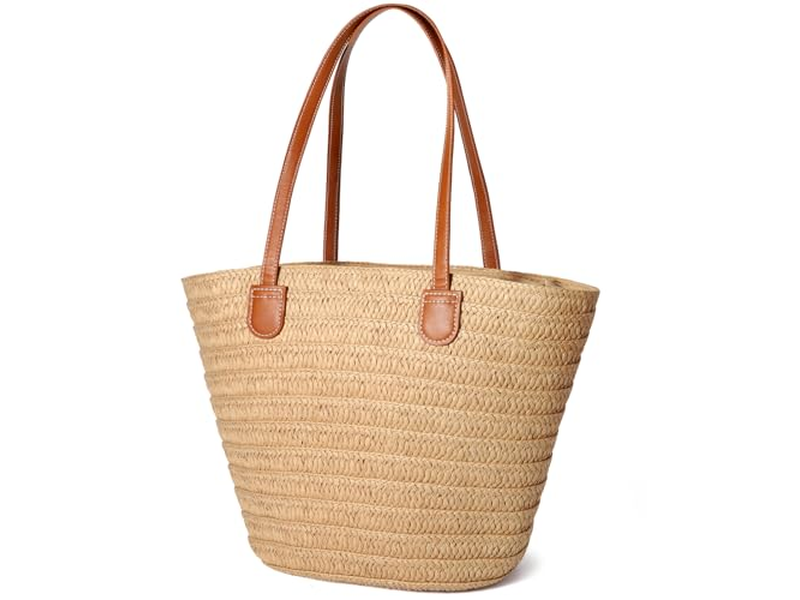 Bolsa de Paja con Solapa con Comida Maíz Falso Lindo Lazo Bolsas Boho Eco Para Pajitas Yute Niños