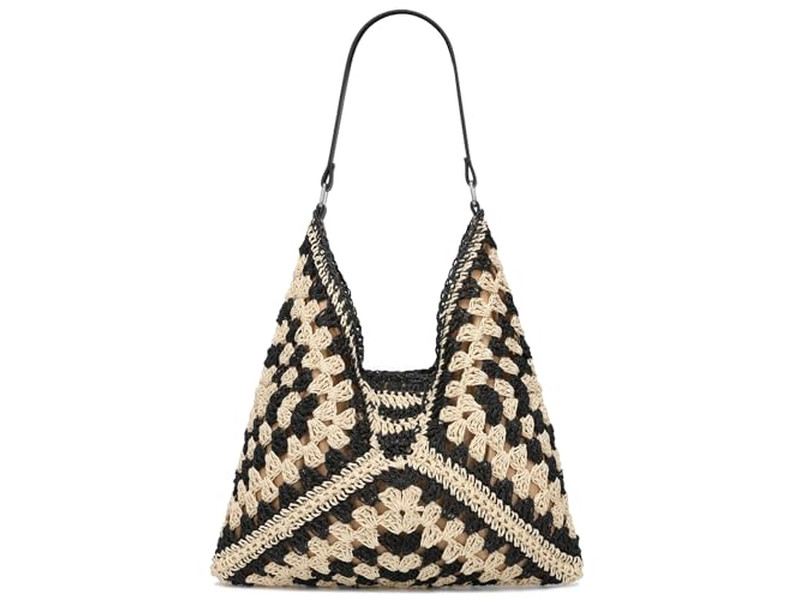 Bolso de Paja Mexicano Bolsos de Paja para Niñas Tejido de Fresa Happy Hour