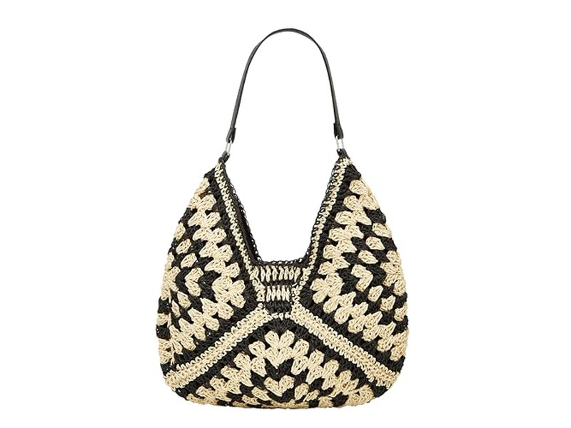 Bolso de Paja de Papel Trenzado para Mujeres, Set de Bolsos Arcoíris